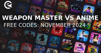 Weapon master vs anime codes november